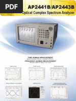 Optical Complex Spectrum Analyzer AP244XB - APEX Technologies