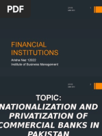 Nationalization and Privatization of Commercial Banks