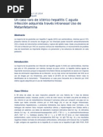 Caso Clinico Hepatitis C