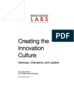 Creating The Innovation Culture: Geniuses, Champions, and Leaders