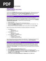 Tech Note 5 Downloading Ace Cpus: R CPU