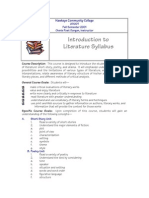 Introduction To Literature Syllabus PDF