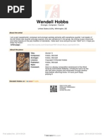 Hobbs Wendell - 'Workin It' - For Saxophone Quartet