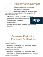 Consumer Behavior in Services