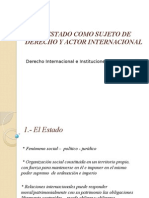 El Estado Como Sujeto de Derecho y Actor Internacional DIEII