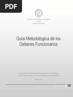 Guía Metodológica de Los Deberes Funcionarios