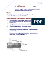 Bolt Analysis and Selection