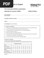 Ejemplo Examen Trinity ISE I Del Año 2008