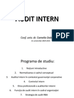 AUDIT INTERN - Suport de Curs