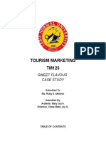 Tourism Marketing TM123: Sweet Flavour Case Study