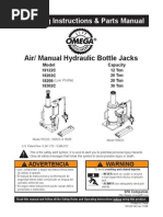 Hydraulic Bottle Jack Manual