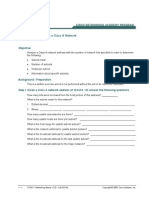 Lab 10.3.5b Subnetting A Class A Network: Objective