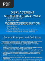 Displacement Medthod of Analysis: Moment Distribution