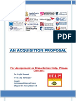 Acquisition Proposal