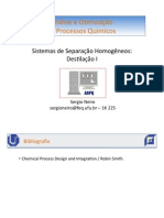 Sistemas de Separação II - Destilação Binária e Multicomponentes PDF