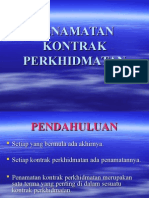 Penamatan Kontrak Perkhidmatan