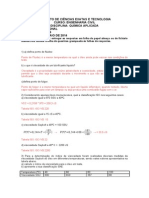 Exercícios Extras de Quimica (Resolvidos)