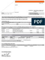 Summary of Accounts Held Under Cust ID: 530111494 As On April 30, 2014