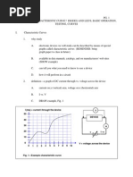 Characteristic Curve Diodes and Leds