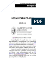 Disqualification of Judge: Family Connection to Party or Counsel Citing CJA Ethics Opinions - California Judges Benchguide Judicial Council of California - California Judges Association Judicial Ethics - Supreme Court of California Tani G Cantil-Sakauye - Martin Hoshino Judicial Council - Judge Recusal-Disqualification - Conflict of Interest Disclosure