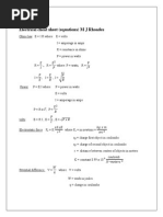 Electrical Cheat Sheet