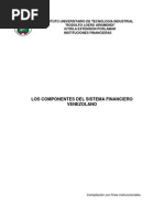 Objetivo 1 Componentes Del Sistema Financiero Venezolano PDF