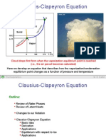 METR3210 Clausius Clapeyron