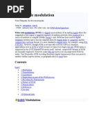 Pulse-Code Modulation: "PCM" Redirects Here. For Other Uses, See