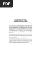 El Movimiento Ecologista, La Lucha Antinuclear y Contra El Modelo Energético en España