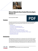 Release Notes For Cisco Context Directory Agent, Release 1.0