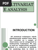 Analysis Analysis: Multivariat E Multivariat E