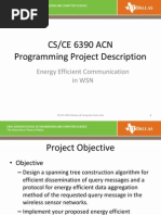 CS/CE 6390 ACN Programming Project Description: Energy Efficient Communication