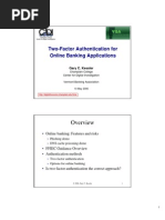 Two-Factor Authentication For Online Banking Applications