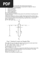 Carrying Capacity of Single Vertical Pile