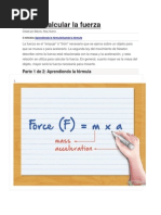 Cómo Calcular La Fuerza