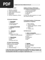 Curriculum Vitae Formato Fonacit