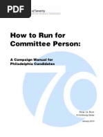 How To Run For Committee Person Manual