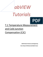 Labview Tutorials: T.1 Temperature Measurement and Cold Junction Compensation (CJC)