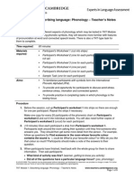 TKT Module 1 Describing Language Phonology PDF