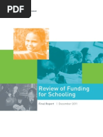 Review of Funding For Schooling Final Report Dec 2011