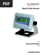 Model E1005 Indicator: English