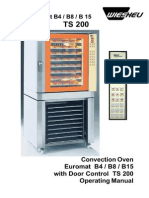 Euromat B4 / B8 / B 15: Convection Oven Euromat B4 / B8 / B15 With Door Control TS 200 Operating Manual