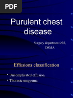 Purulent Chest Disease: Surgery Department 2, Dsma