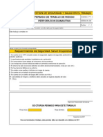 Permisos de Trabajo - G.050 Reglamento Nacional de Edificaciones