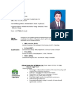 Afsar Raza CV