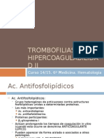 Trombofilias Adquiridas 