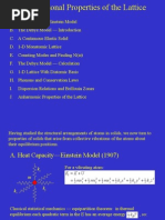 Vibrational Properties Lattice