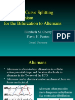 Restitution Curve Splitting As A Mechanism For The Bifurcation To Alternans