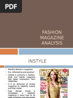 Fashion Magazine Analysis