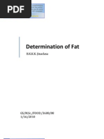 Determination of Fat